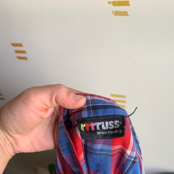 VTG plaid Russ button up - Picture 9 of 9